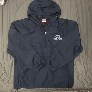 Champion Penn State Hooded Half-Zip Pullover Windbreaker